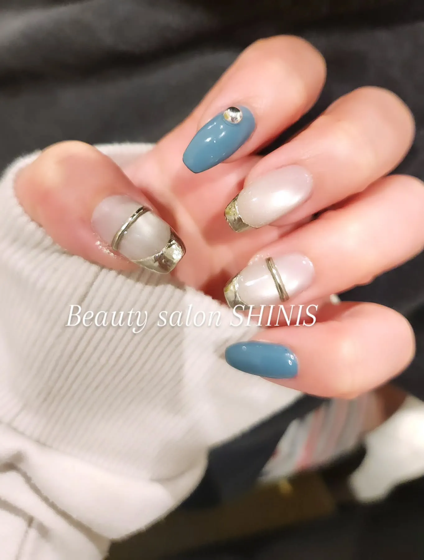 #ネイル#うるま市ネイルサロン#フレンチネイル#マグネットネ...