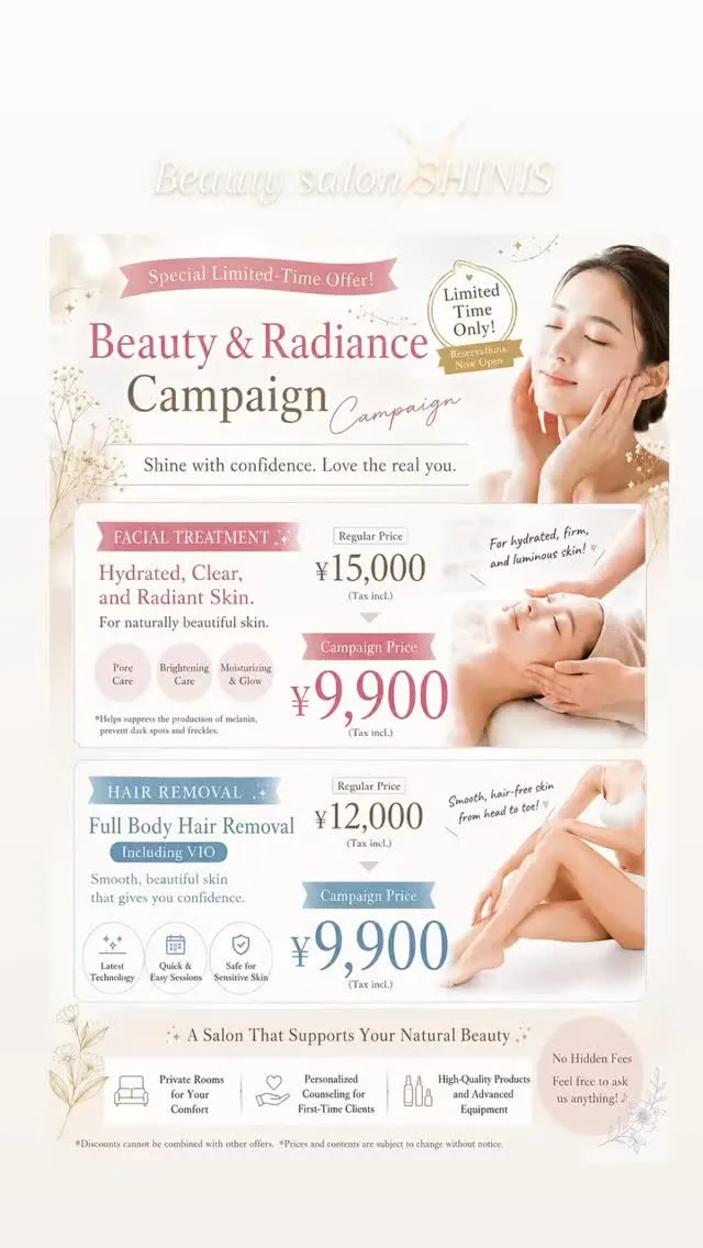 ✨ LIMITED-TIME BEAUTY CAMPAIGN...